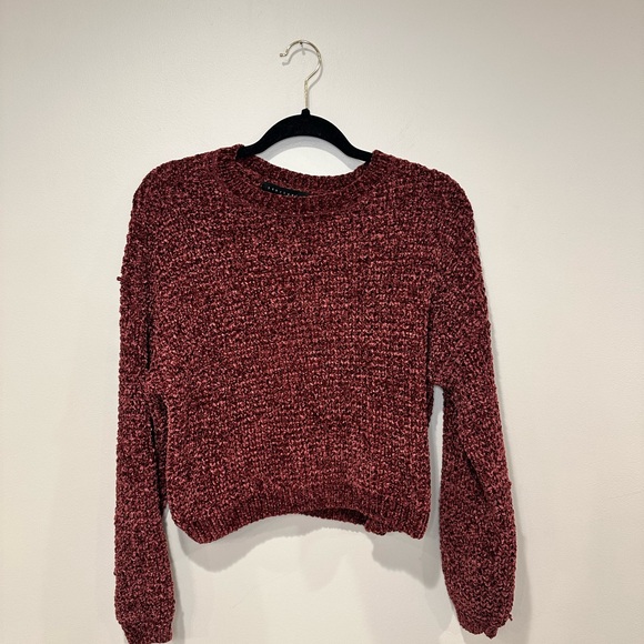Sanctuary Maroon Chenille Sweater - Picture 3 of 6